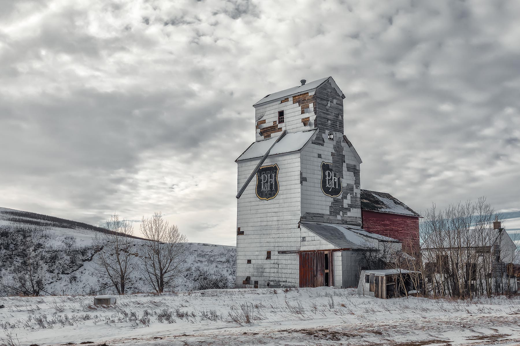 One of the oldest grain elevators from Southern Alberta